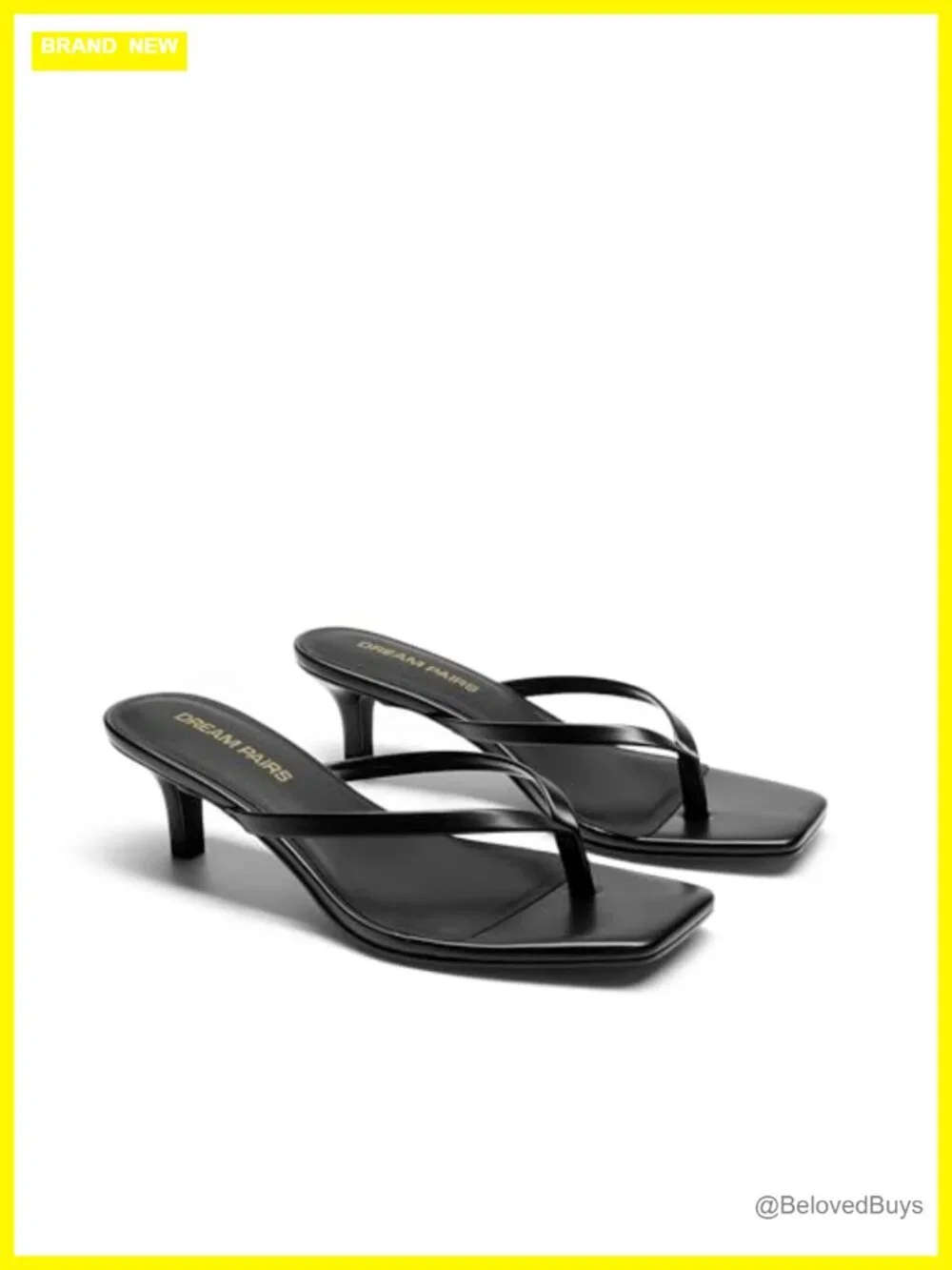 Women's Kitten Heel Flip Flop Sandals - Comfortable Low Heels for Summer